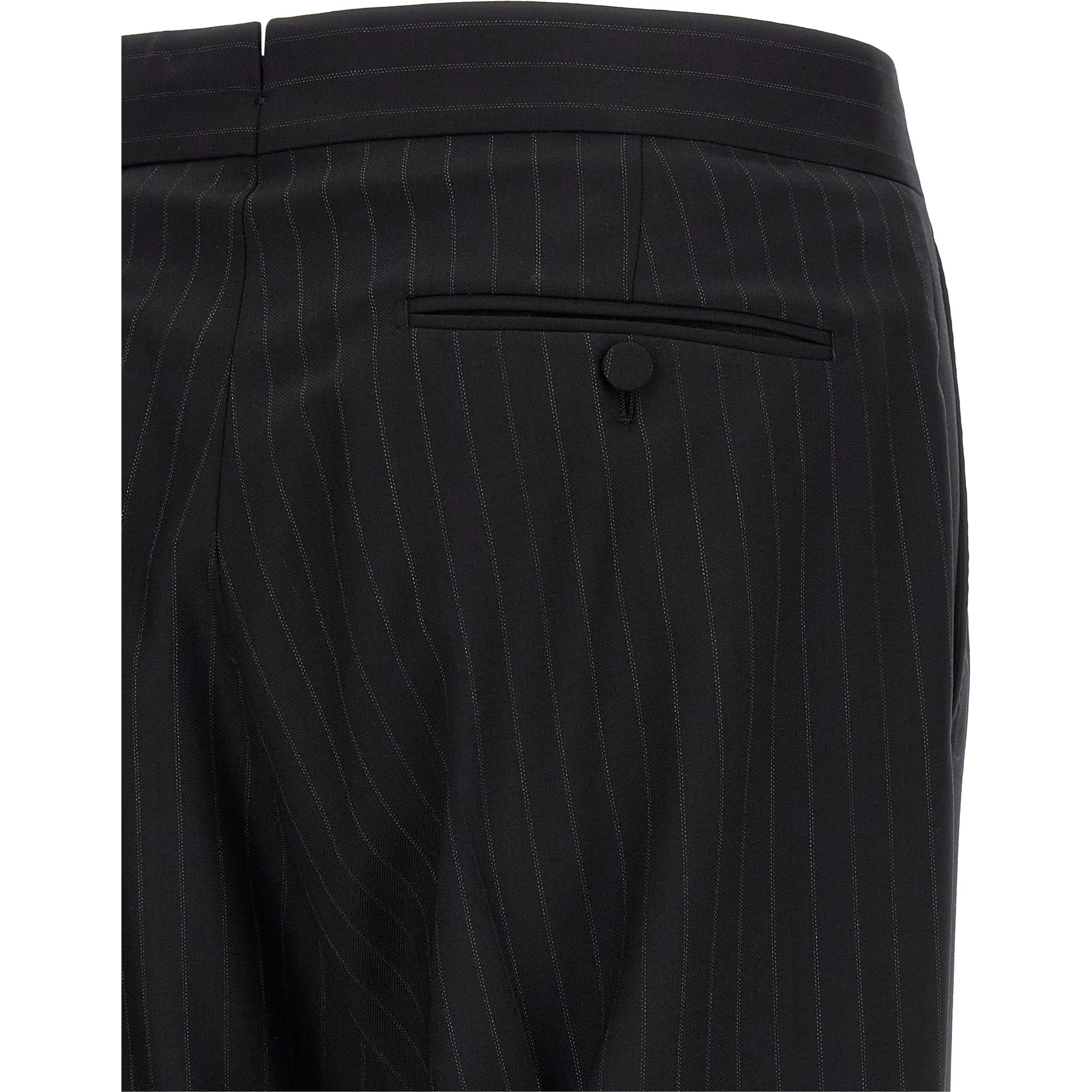 Black Wool Two-Piece Suit