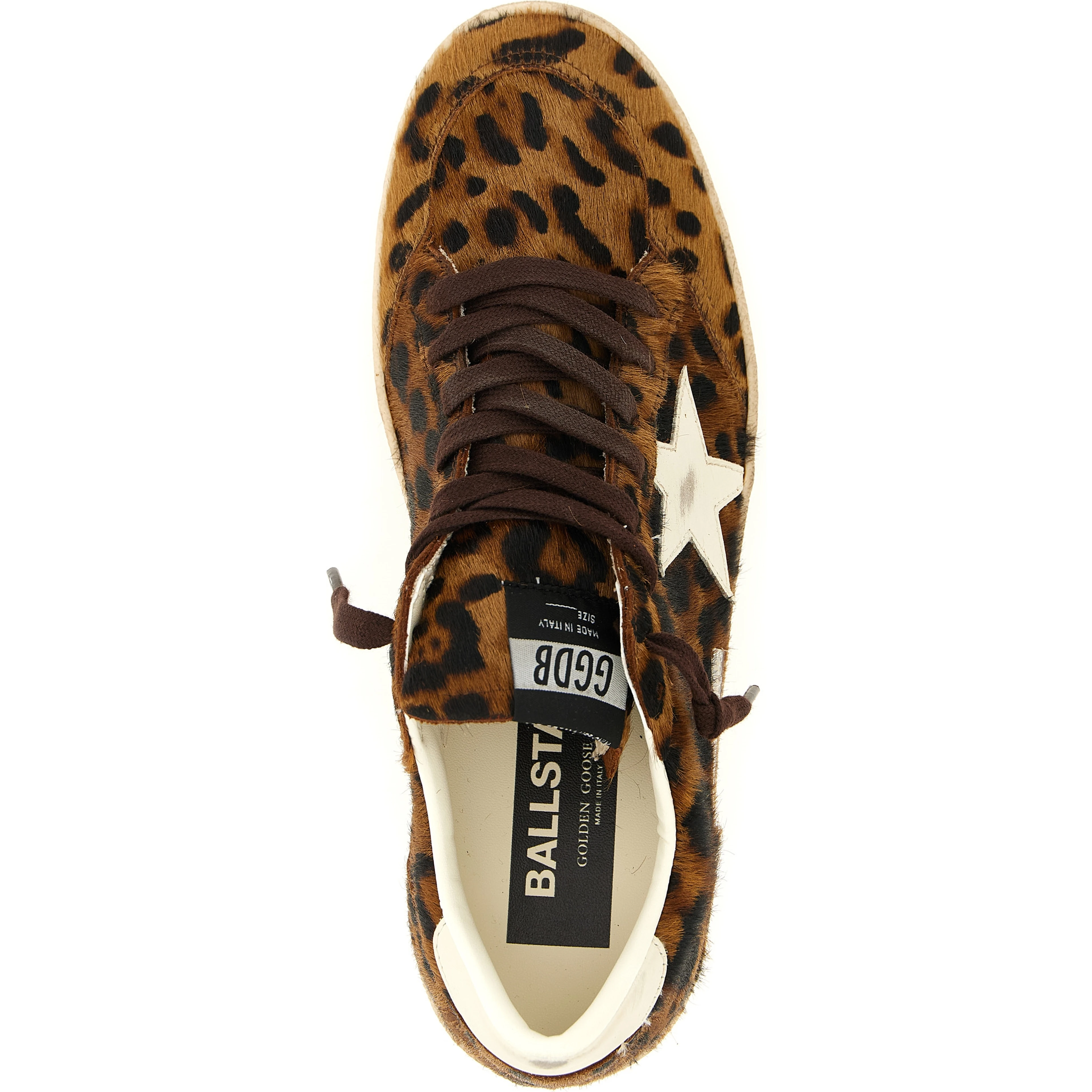 Brown Cowhide Low Top Sneakers