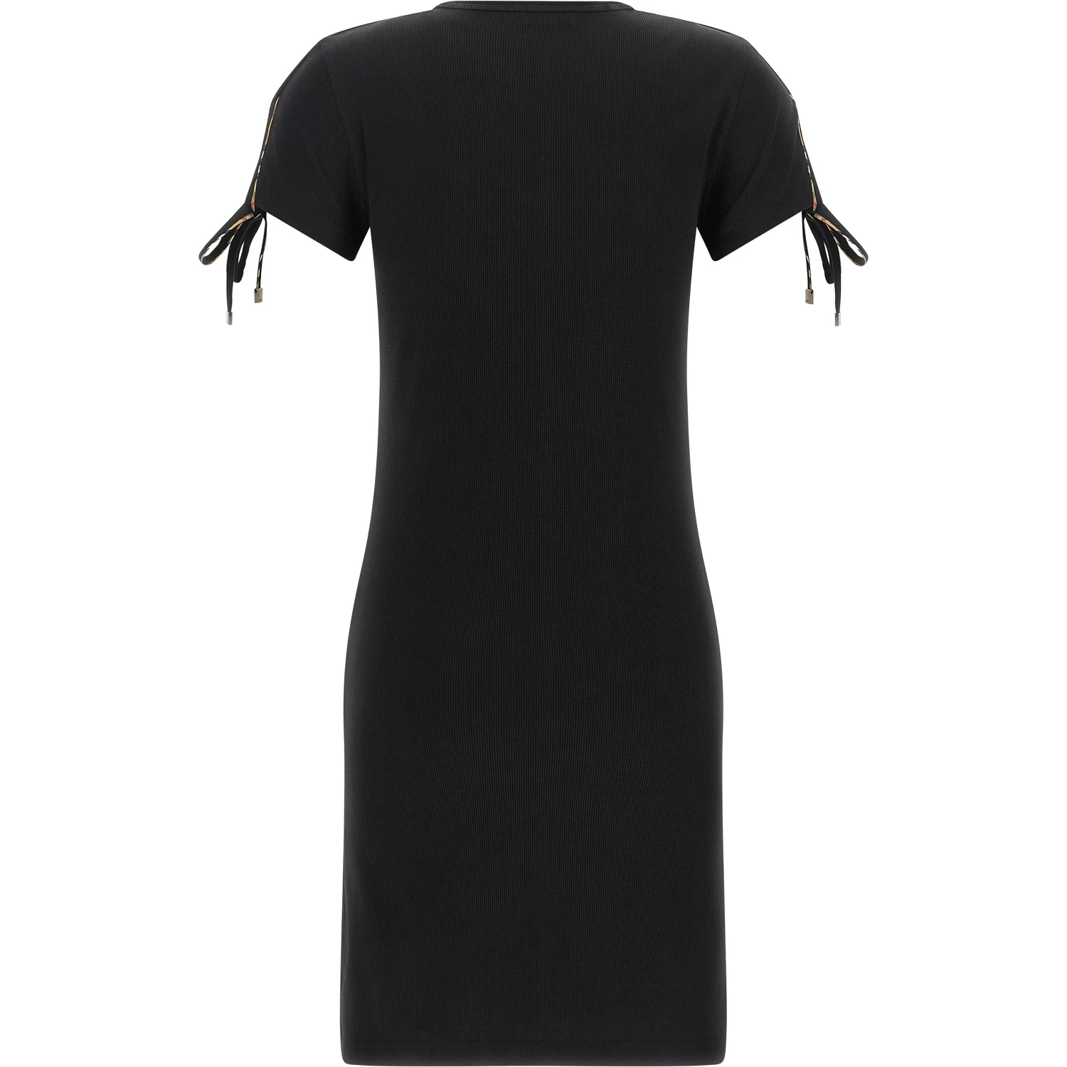 Black Cotton Short Dress