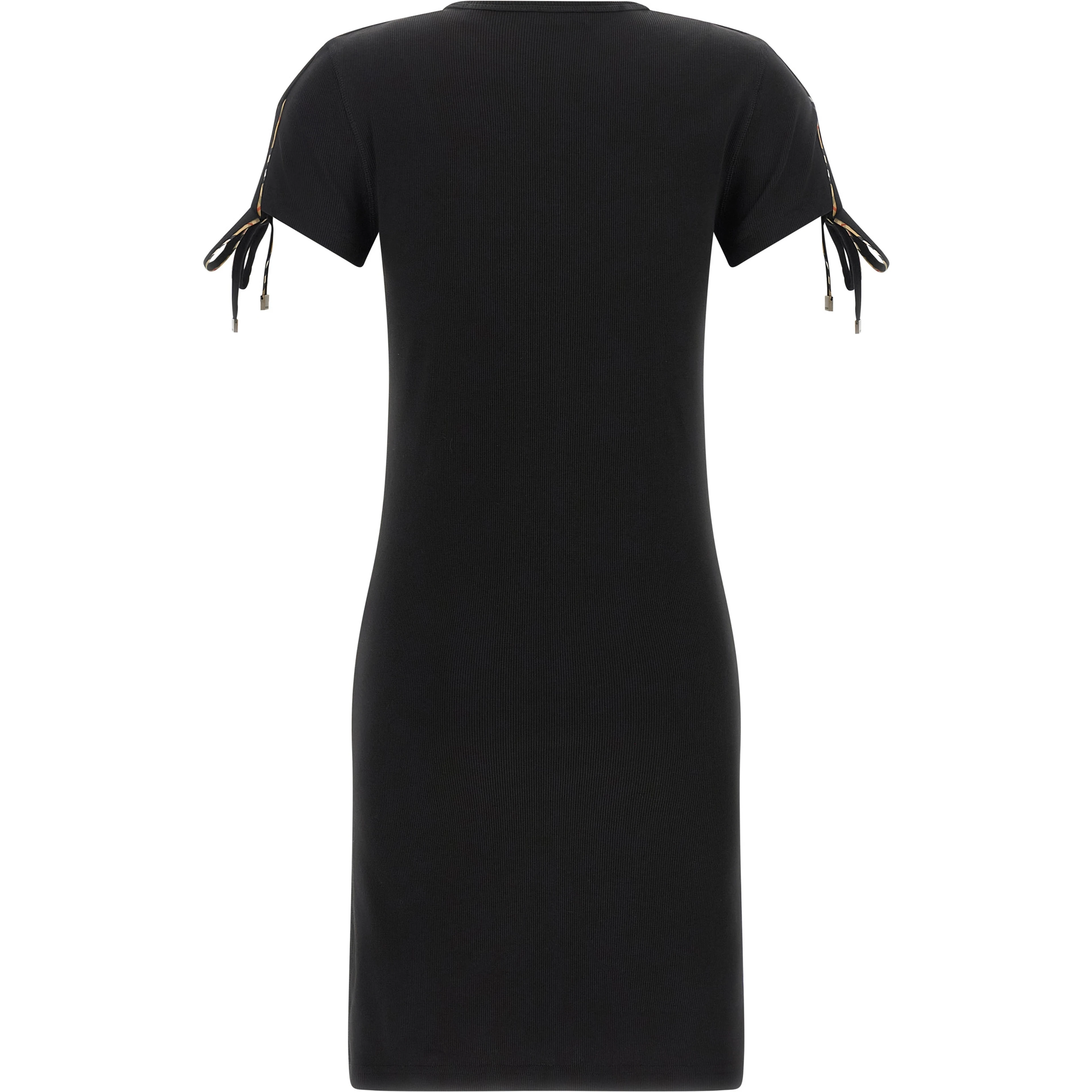 Black Cotton Short Dress