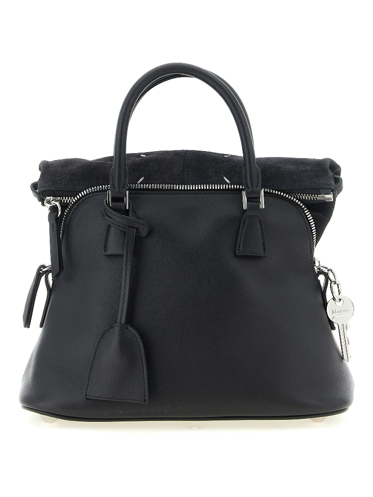 Black Calfskin Shoulder Bag