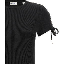 Black Cotton Short Dress