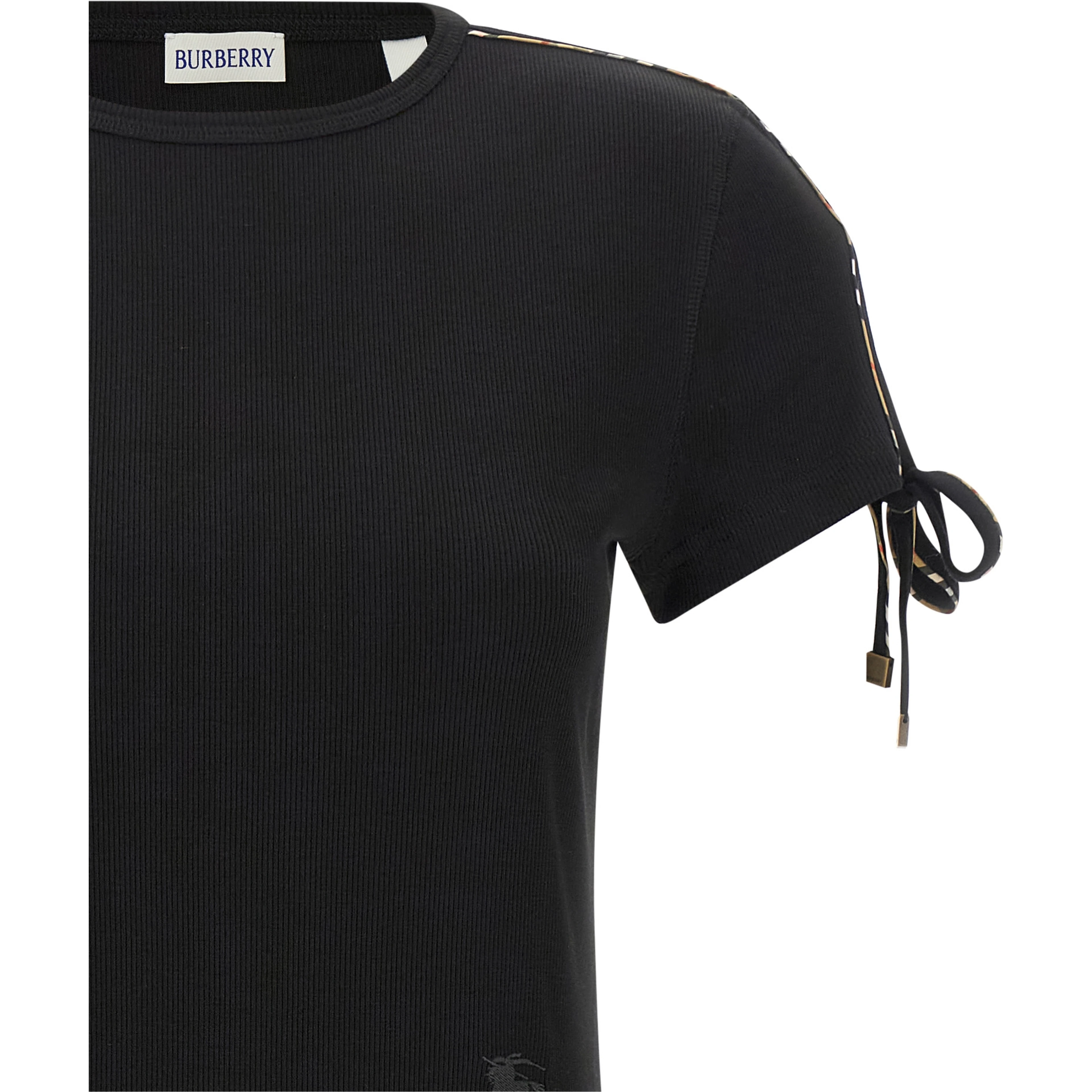 Black Cotton Short Dress