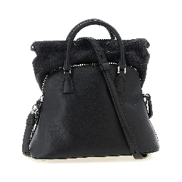 Black Calfskin Shoulder Bag