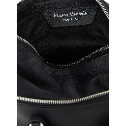 Black Calfskin Shoulder Bag