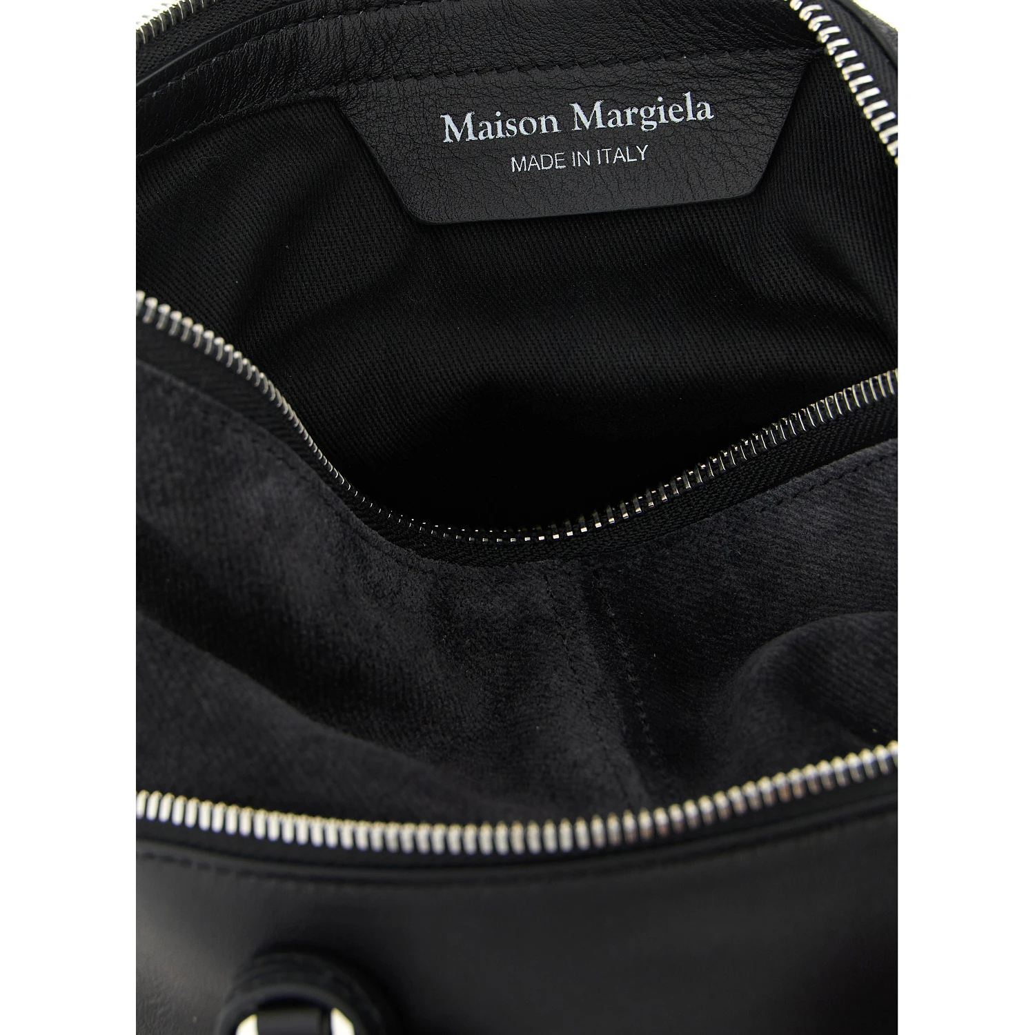 Black Calfskin Shoulder Bag