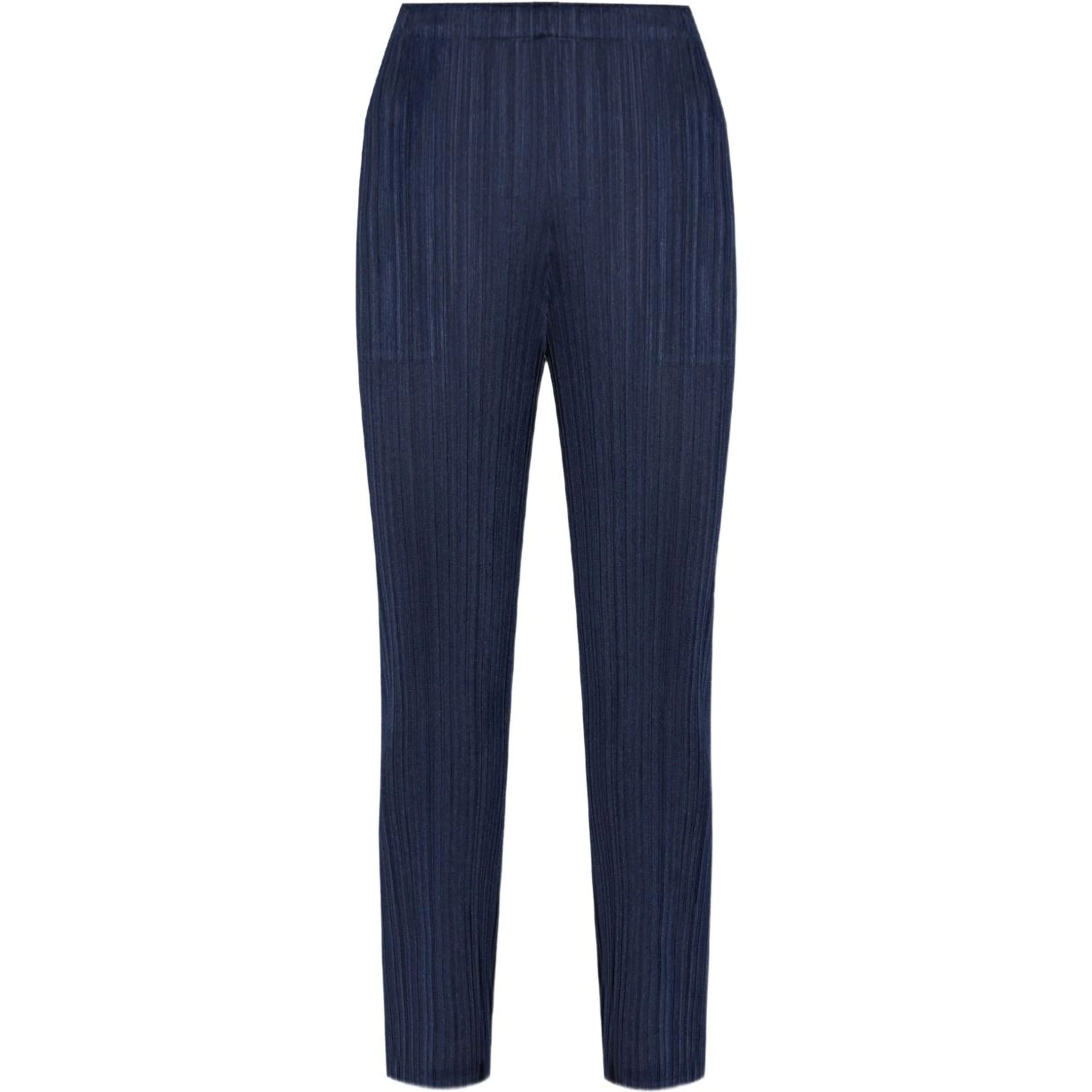 ISSEY MIYAKE PLEATS PLEASE Trousers Navy