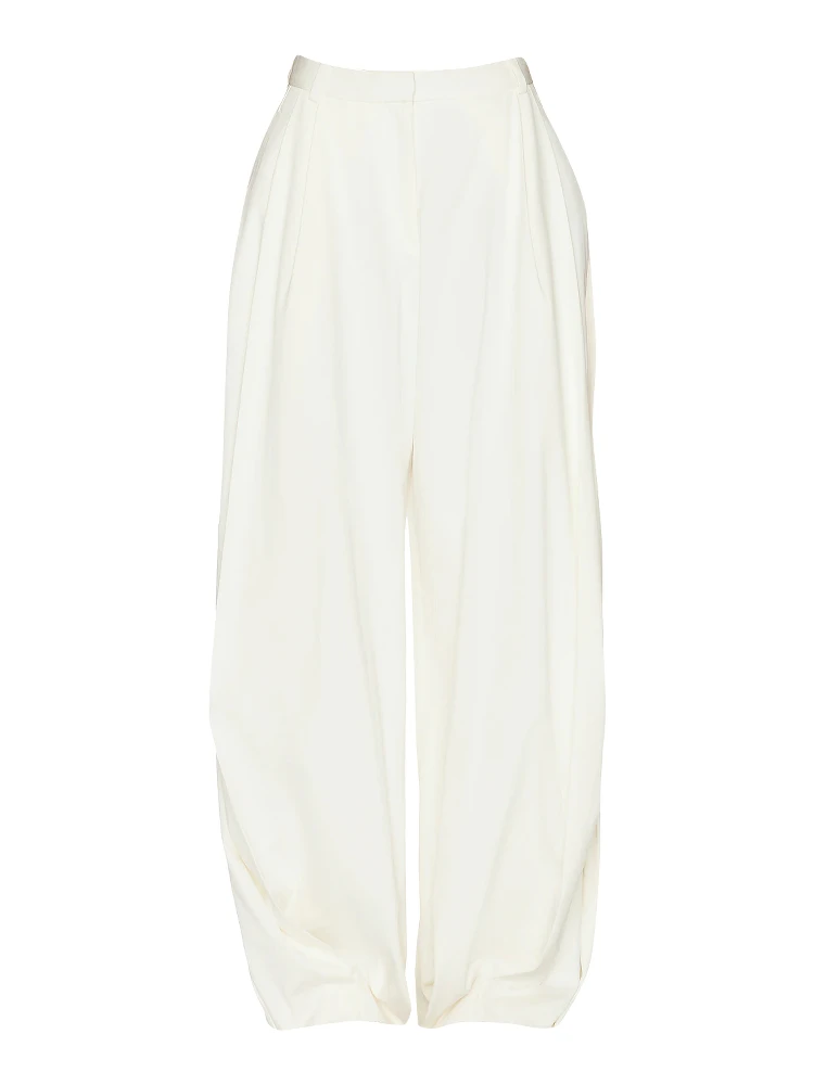 The Row Trousers Off White