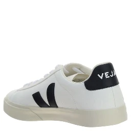 White Calf Leather Bos Taurus Low Top Sneakers