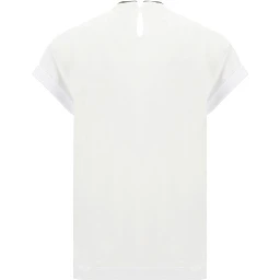 White Elastane T-Shirt