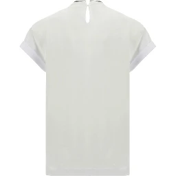 White Elastane T-Shirt