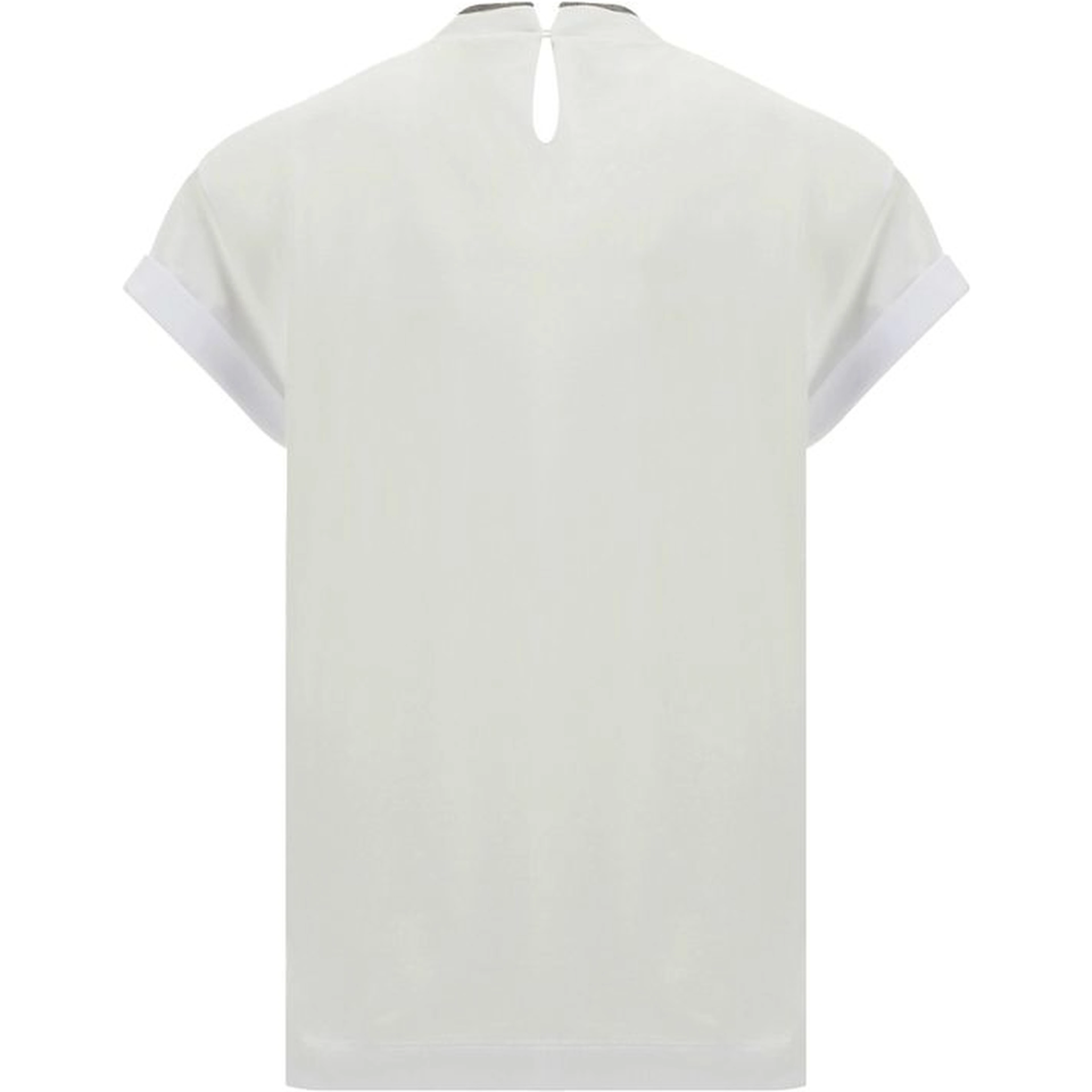 White Elastane T-Shirt