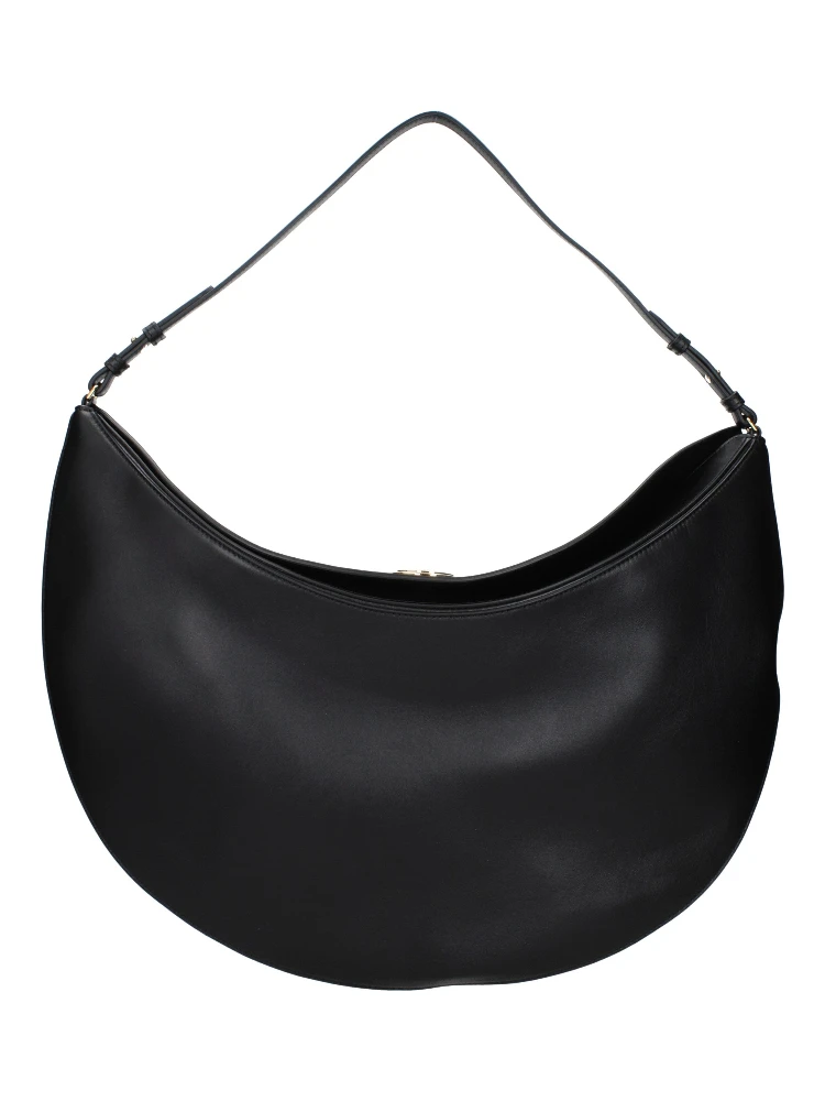 Black Leather Shoulder Bag