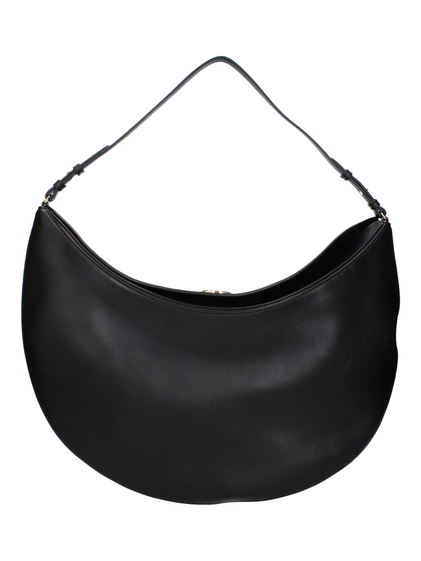 Black Leather Shoulder Bag