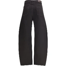 Black Cotton Casual Pants