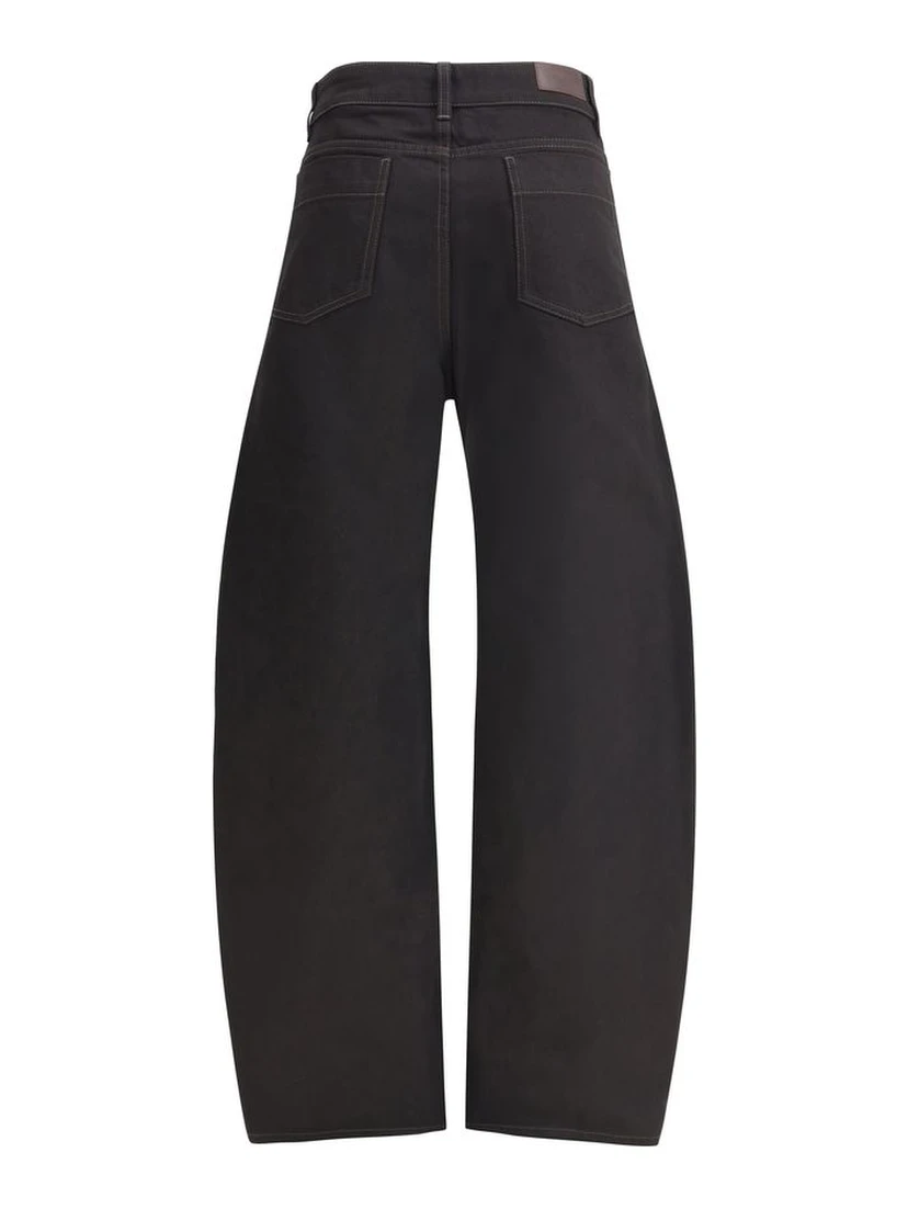 Black Cotton Casual Pants