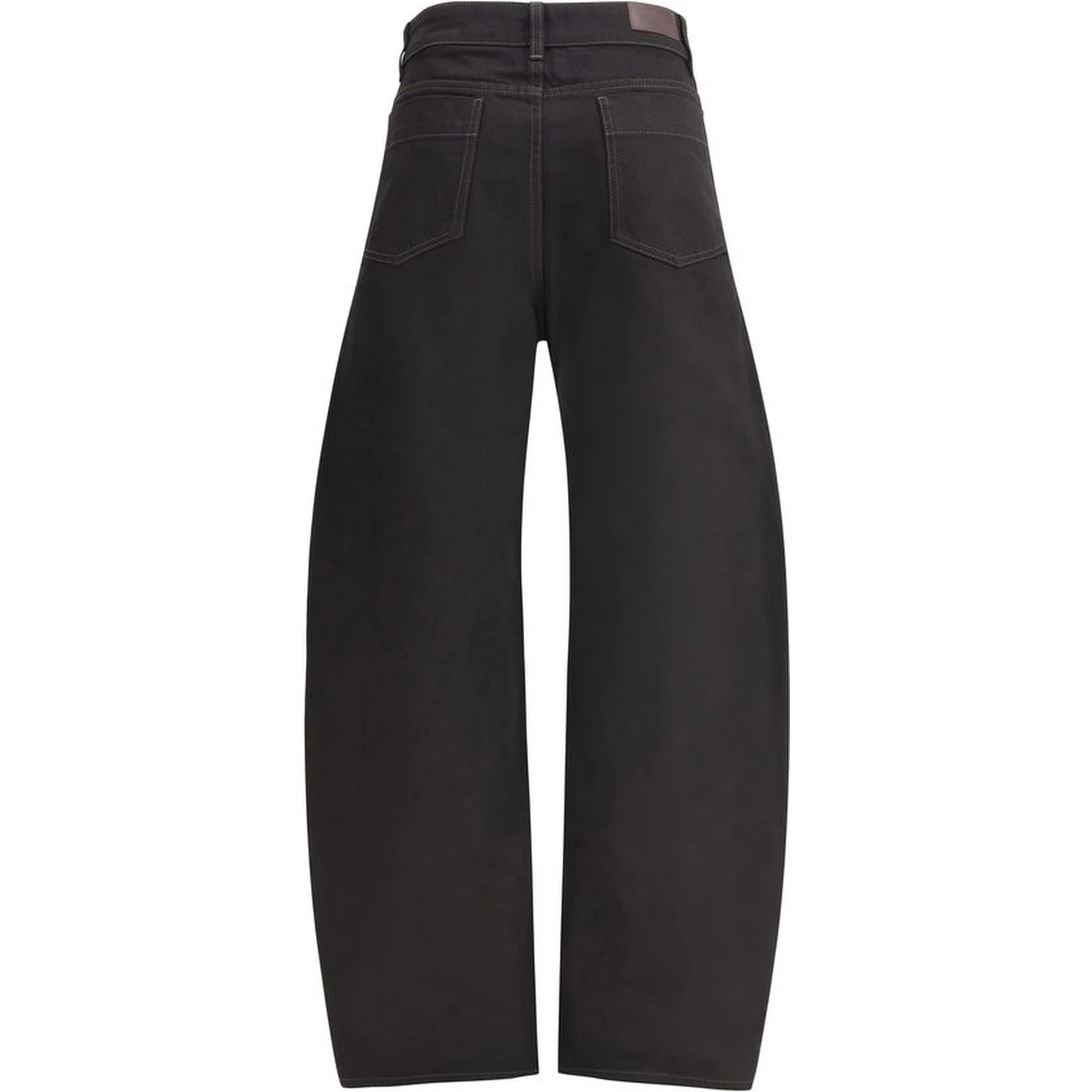 Black Cotton Casual Pants