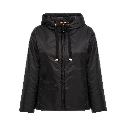 Black Polyester Shell Jacket