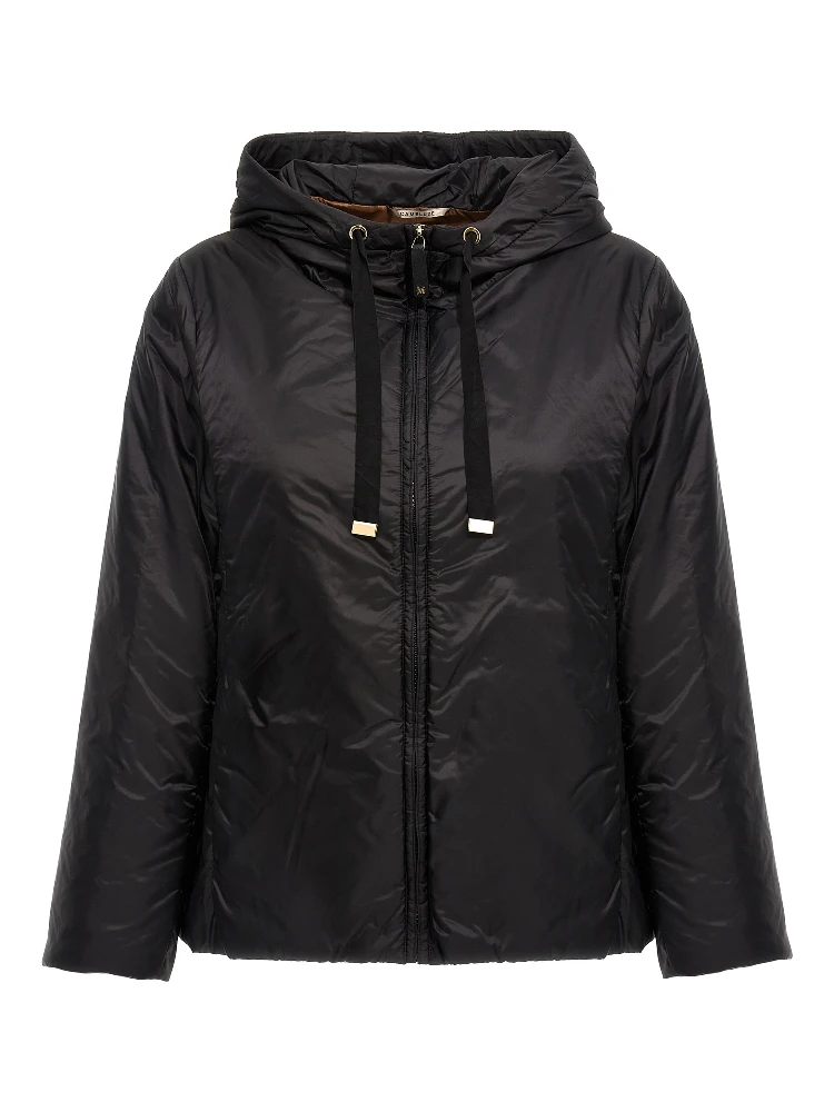 Black Polyester Shell Jacket