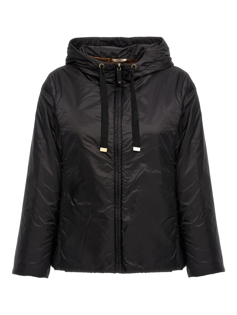 Black Polyester Shell Jacket