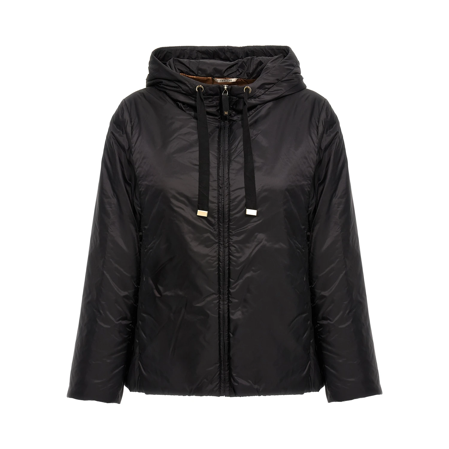 Black Polyester Shell Jacket