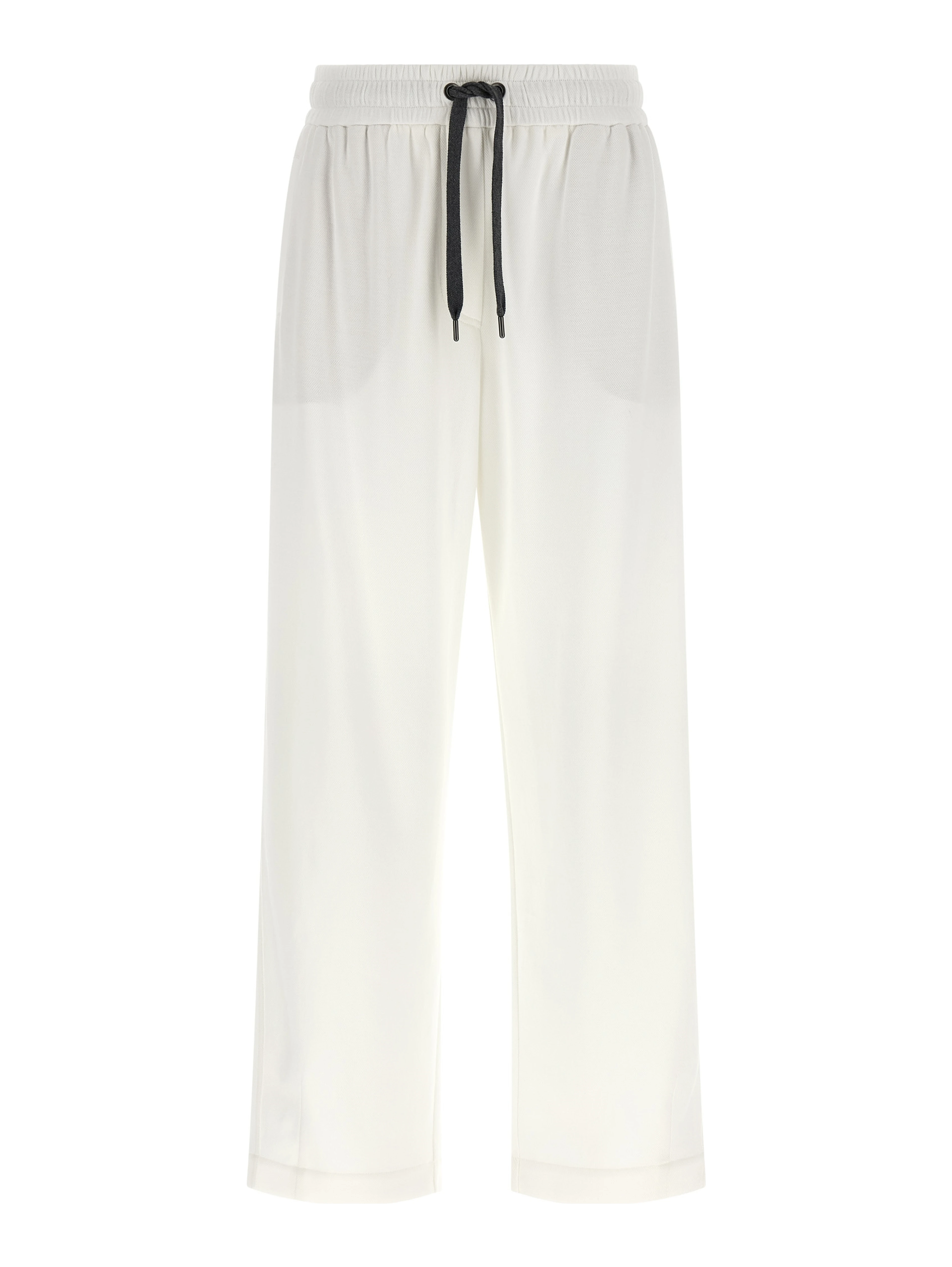 White Cotton Joggers (Workout Pants)