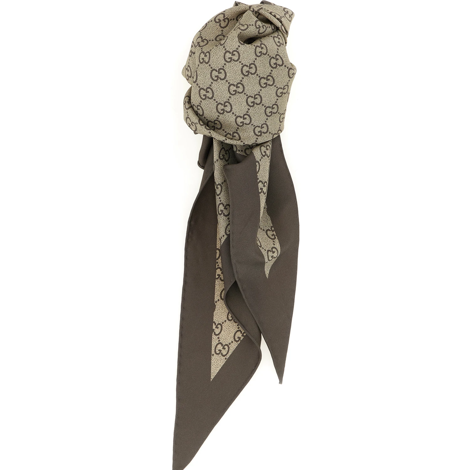 Beige Silk Foulard