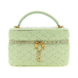 Bicolor Lamb Leather Handbag