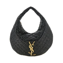 Black Lamb Leather Shoulder Bag