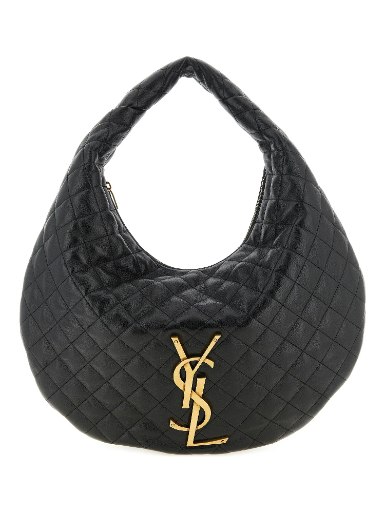 Black Lamb Leather Shoulder Bag