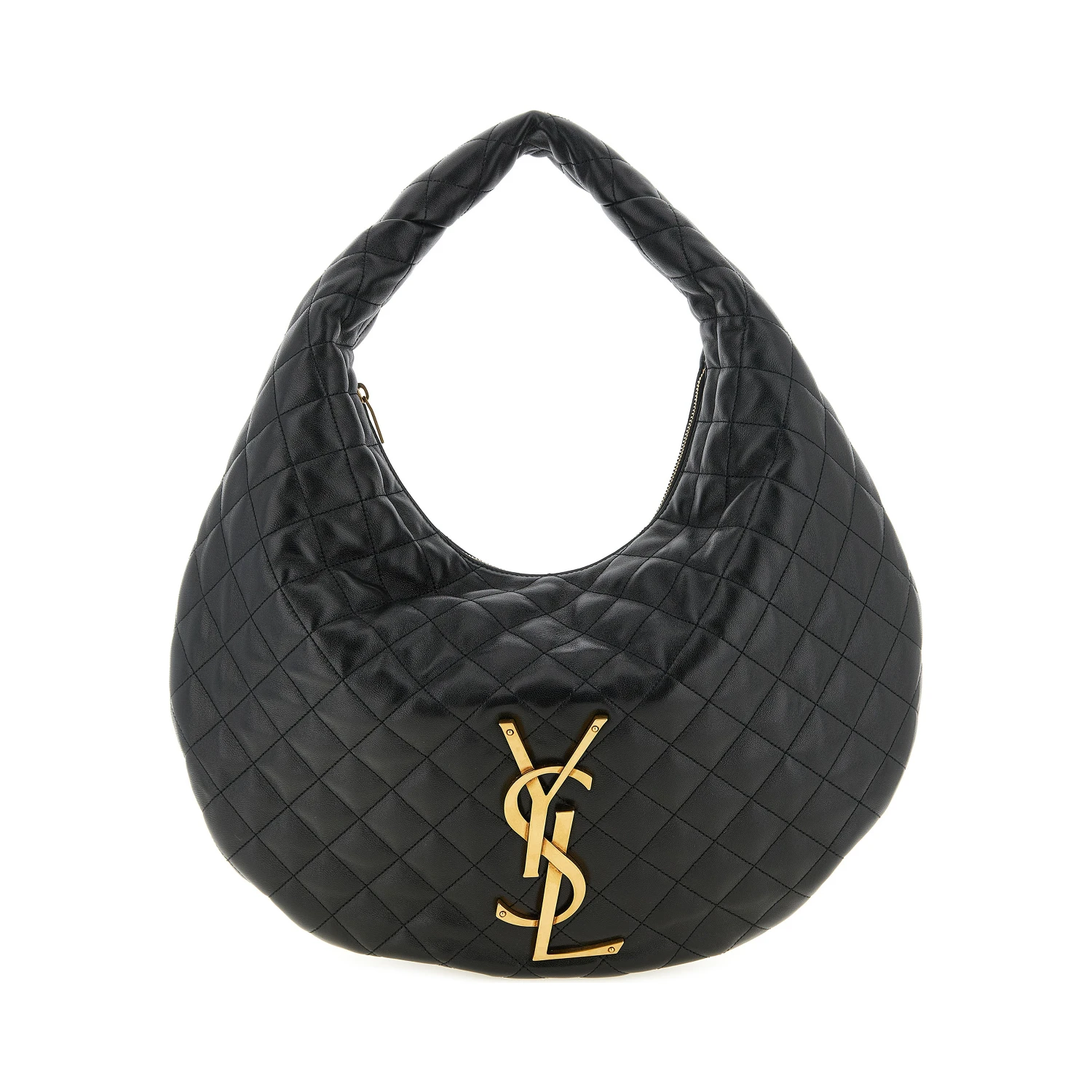 Black Lamb Leather Shoulder Bag