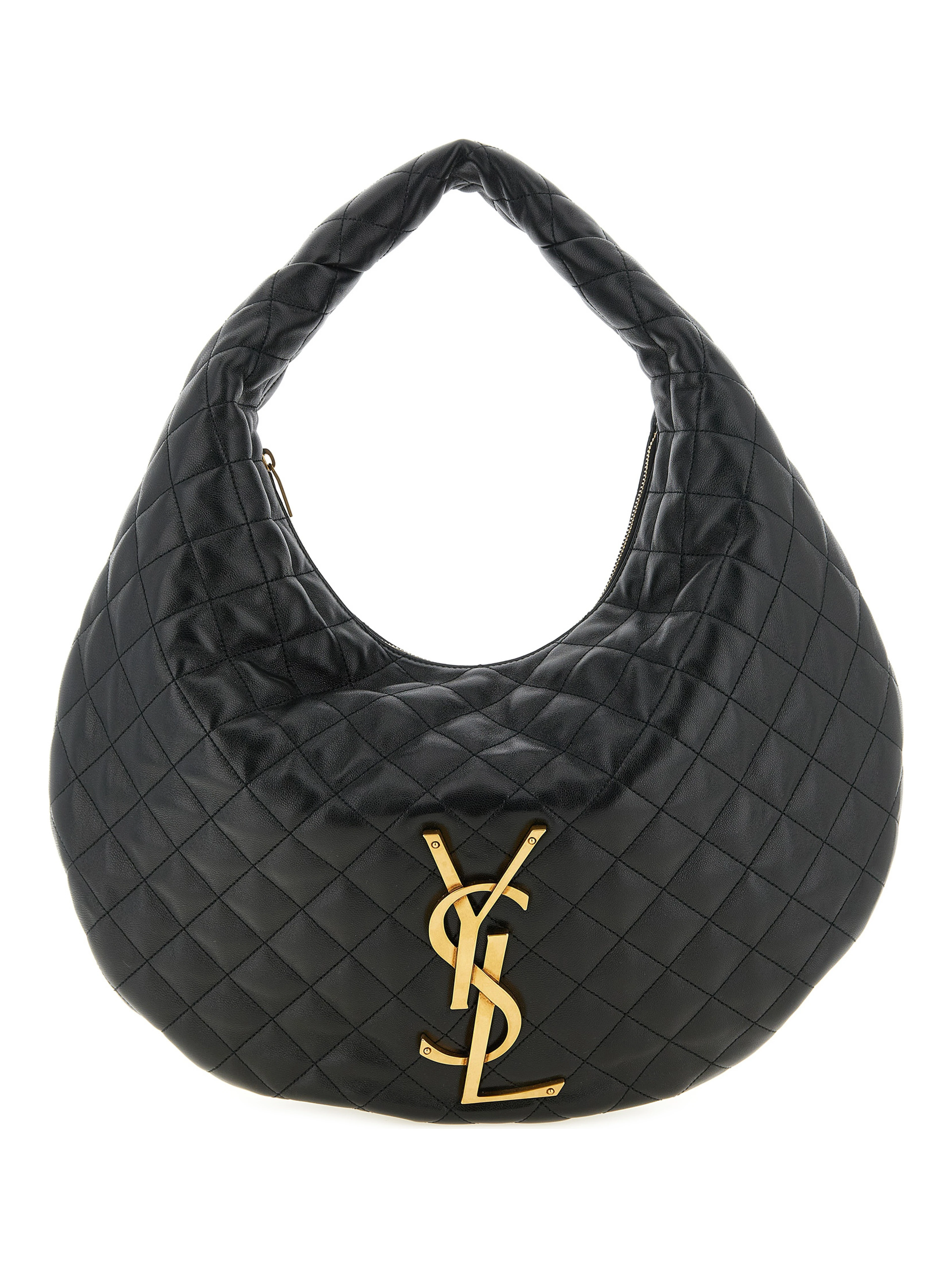 Black Lamb Leather Shoulder Bag