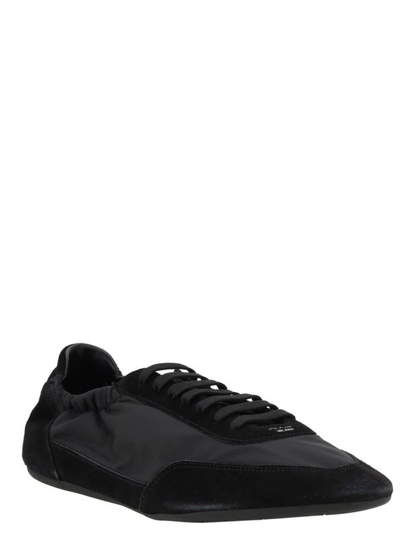 Black Recycled Polyamide Sneakers