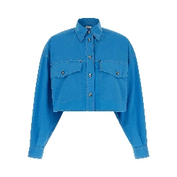 Blue Cotton Blouse