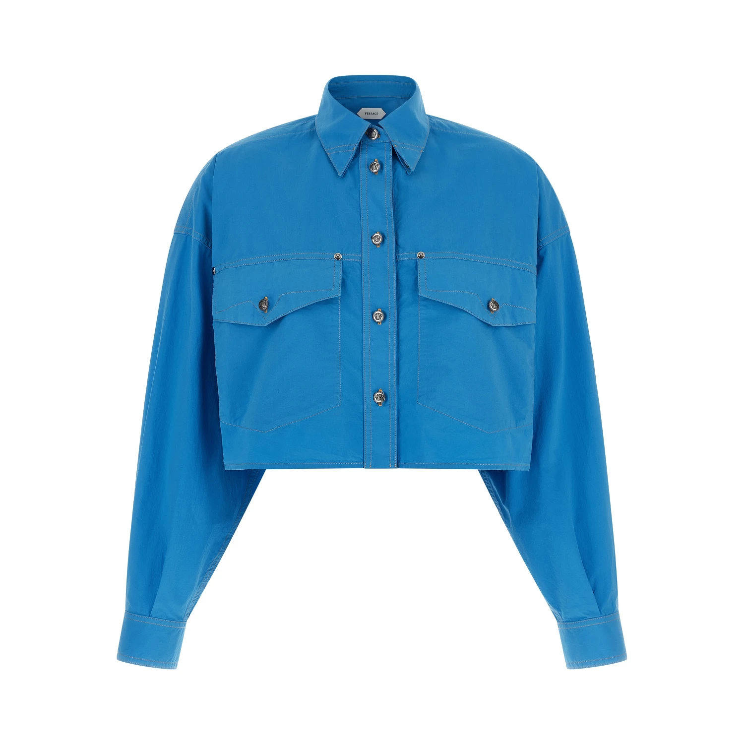 Blue Cotton Blouse