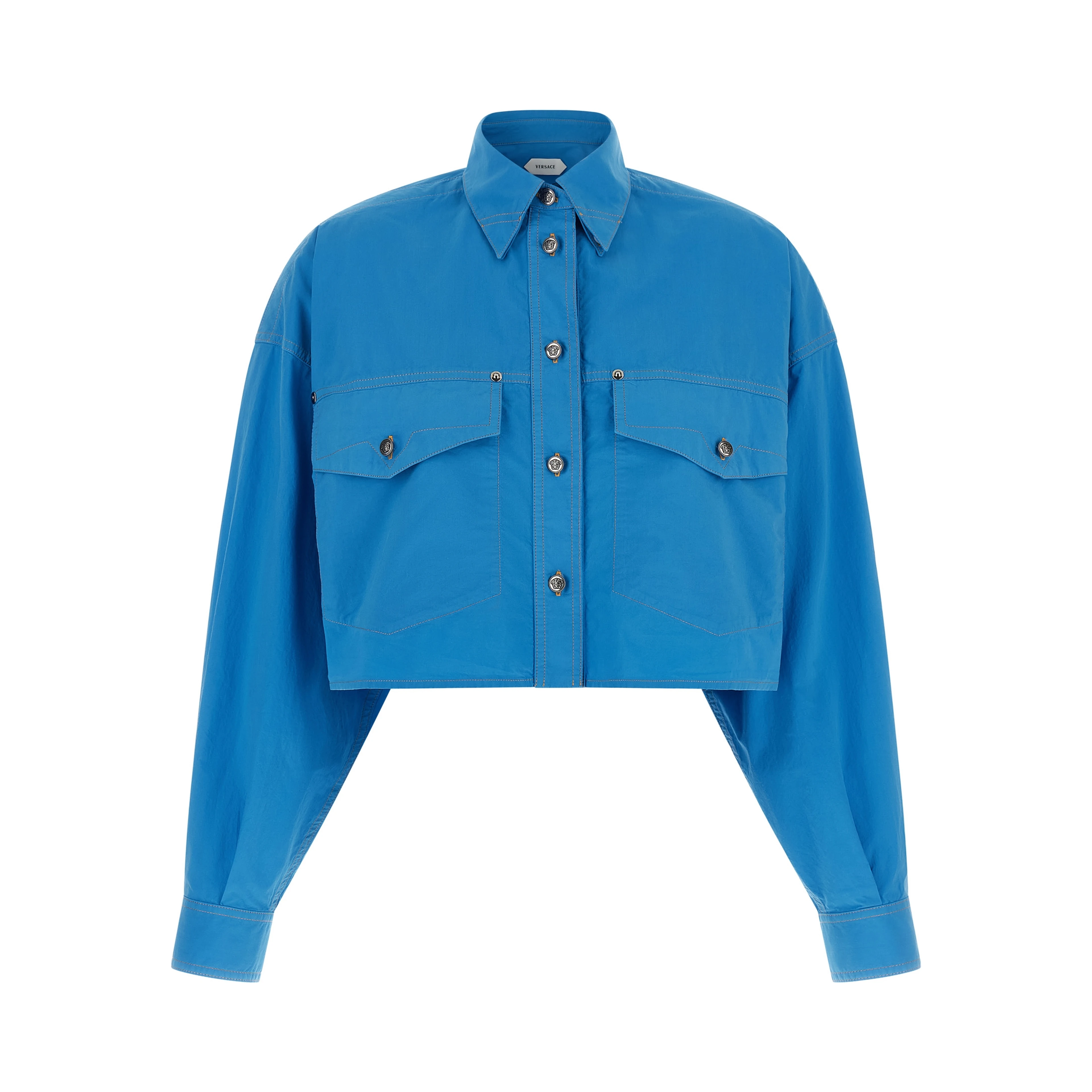 Blue Cotton Blouse