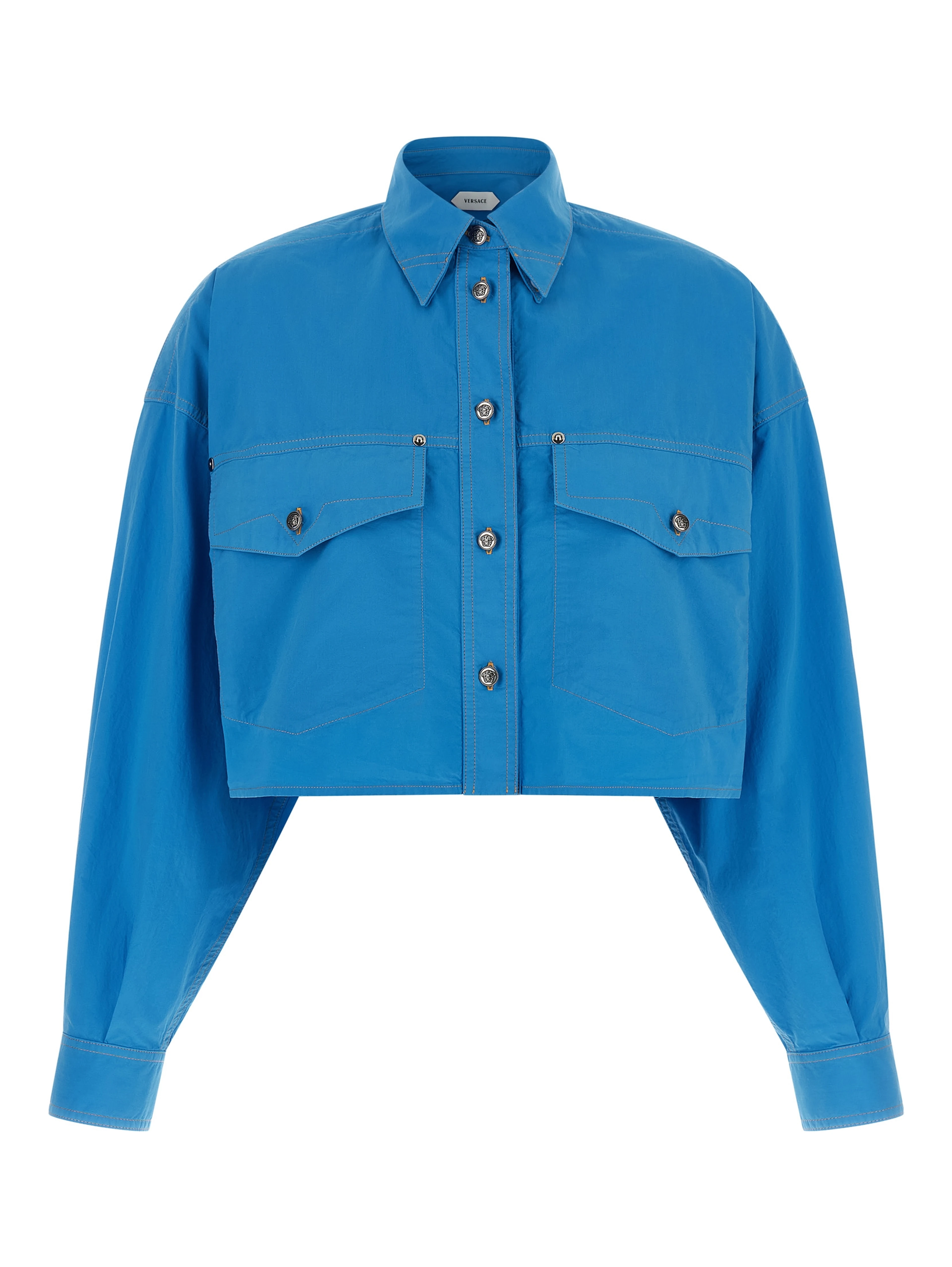 Blue Cotton Blouse