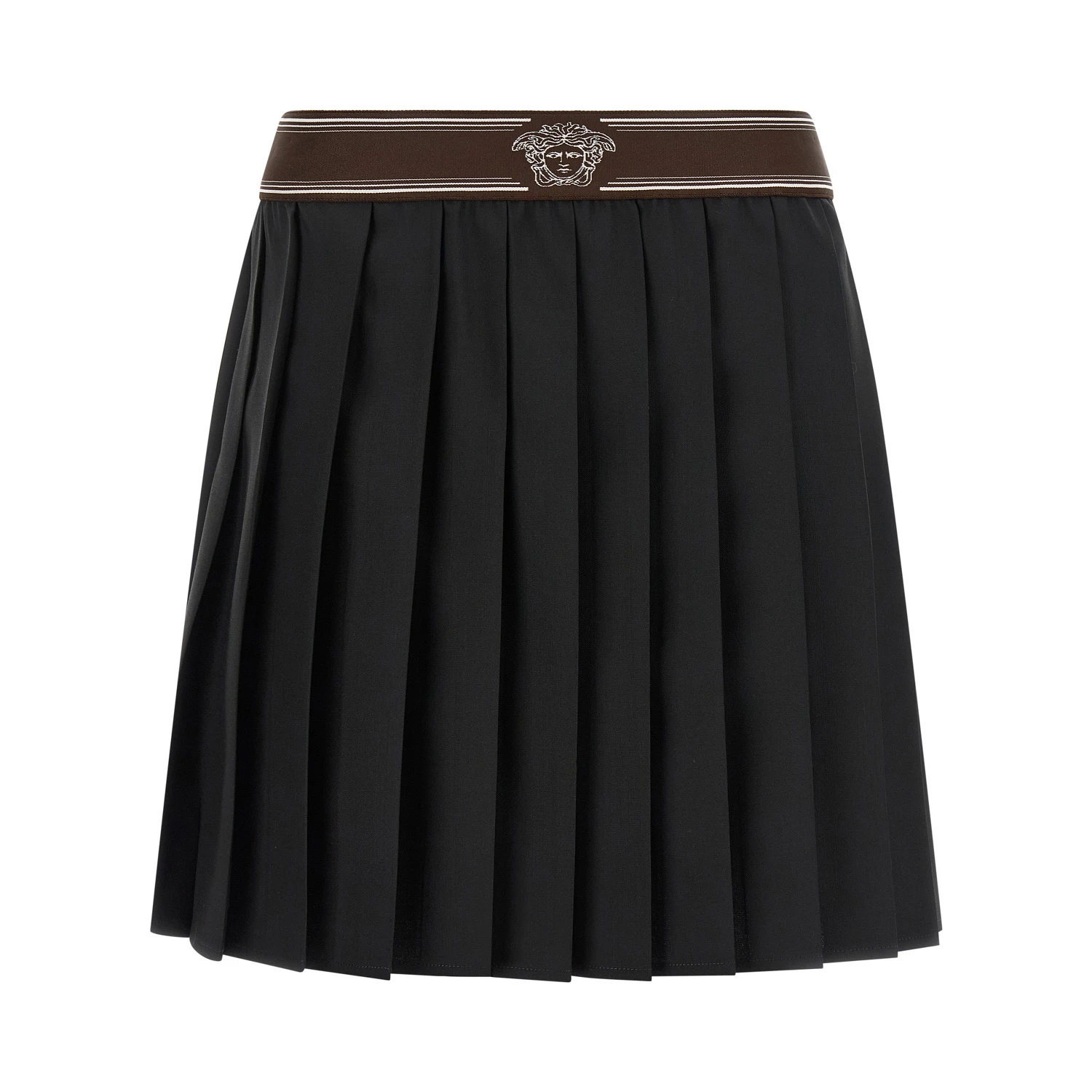 Black Wool Long Skirt
