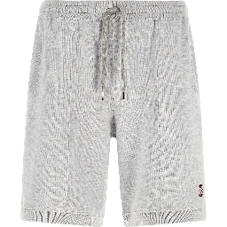 Gray Silk Bermuda Shorts