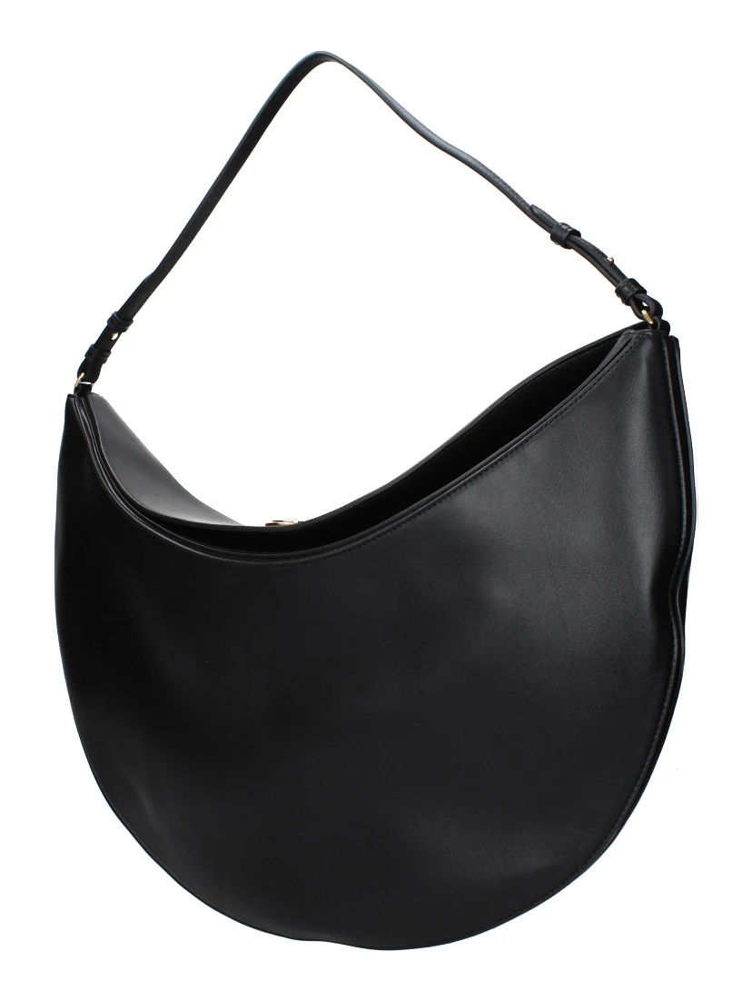 Black Leather Shoulder Bag