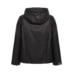 Black Polyester Shell Jacket