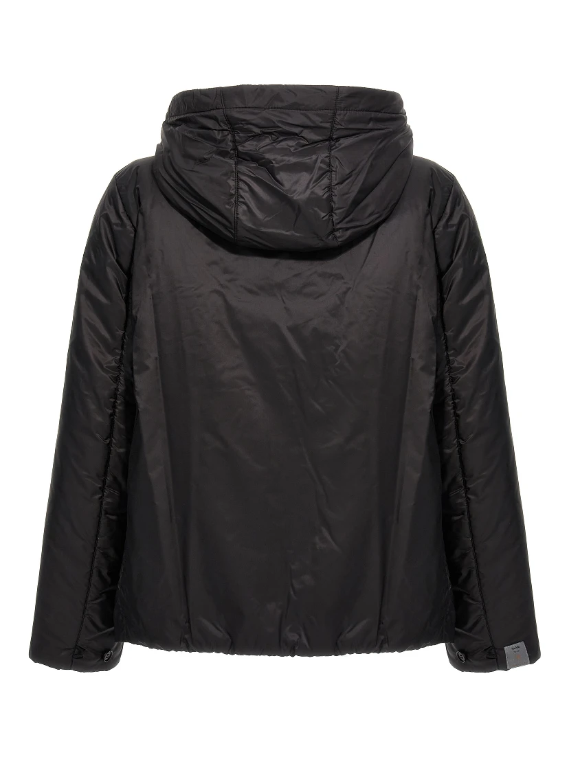 Black Polyester Shell Jacket