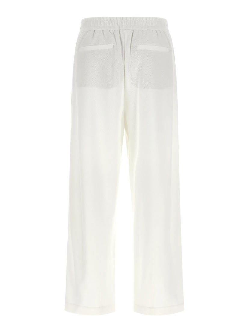 White Cotton Joggers (Workout Pants)