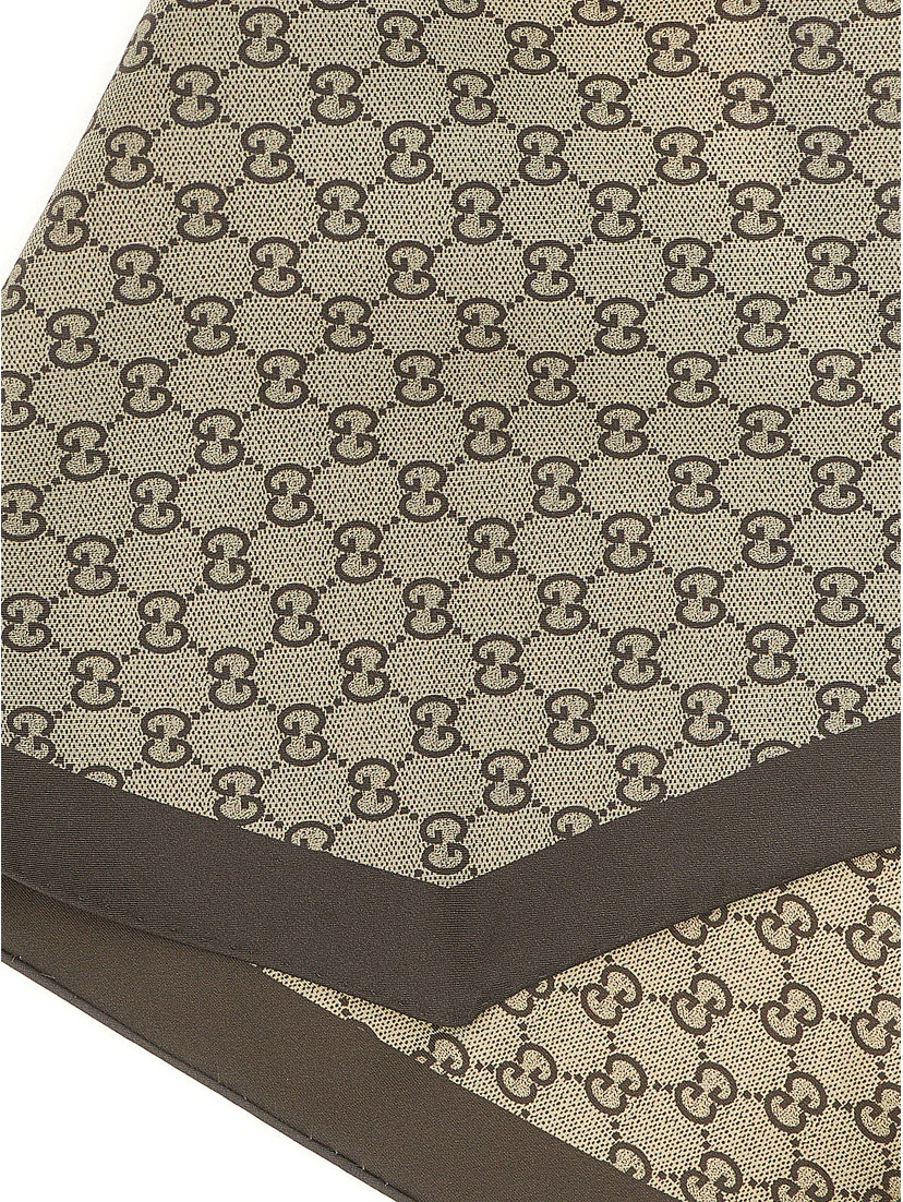 Beige Silk Foulard