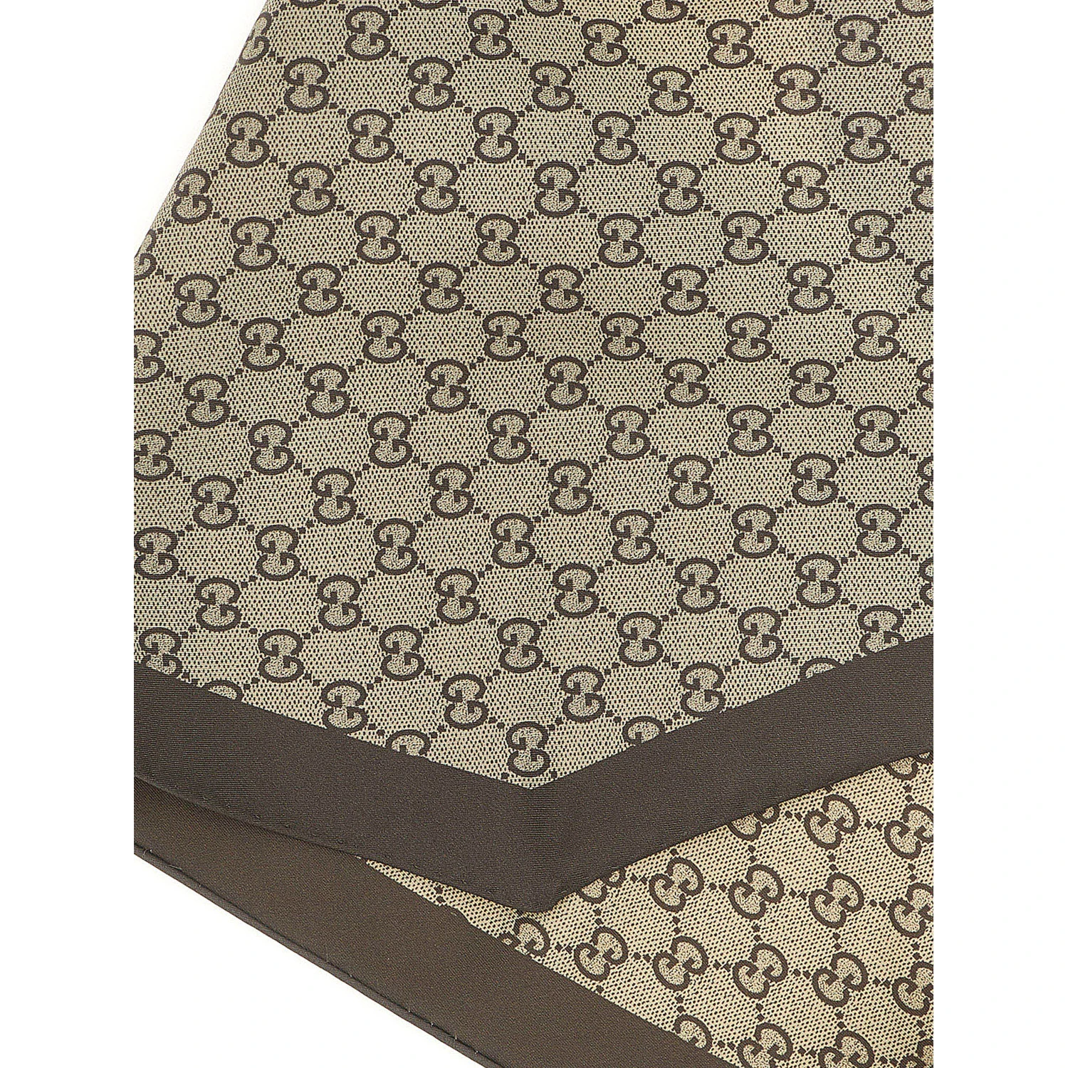 Beige Silk Foulard