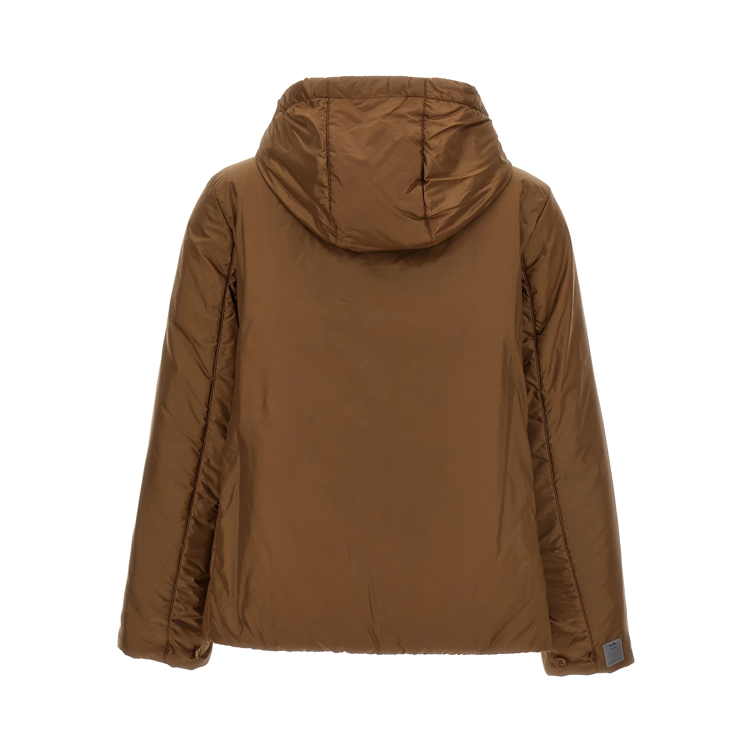 Brown Polyester Shell Jacket