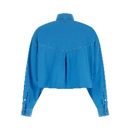 Blue Cotton Blouse