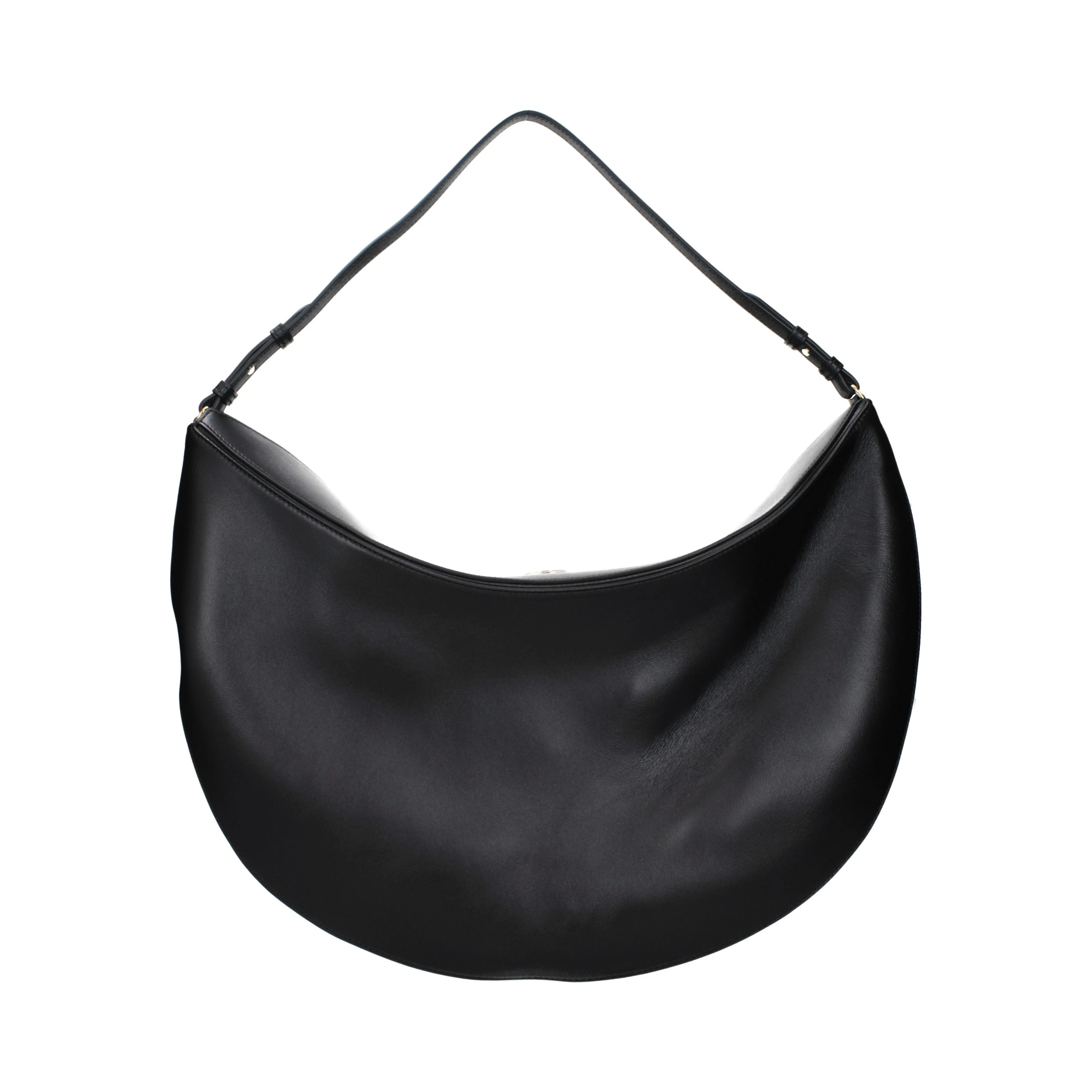 Black Leather Shoulder Bag