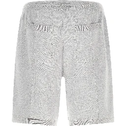 Gray Silk Bermuda Shorts