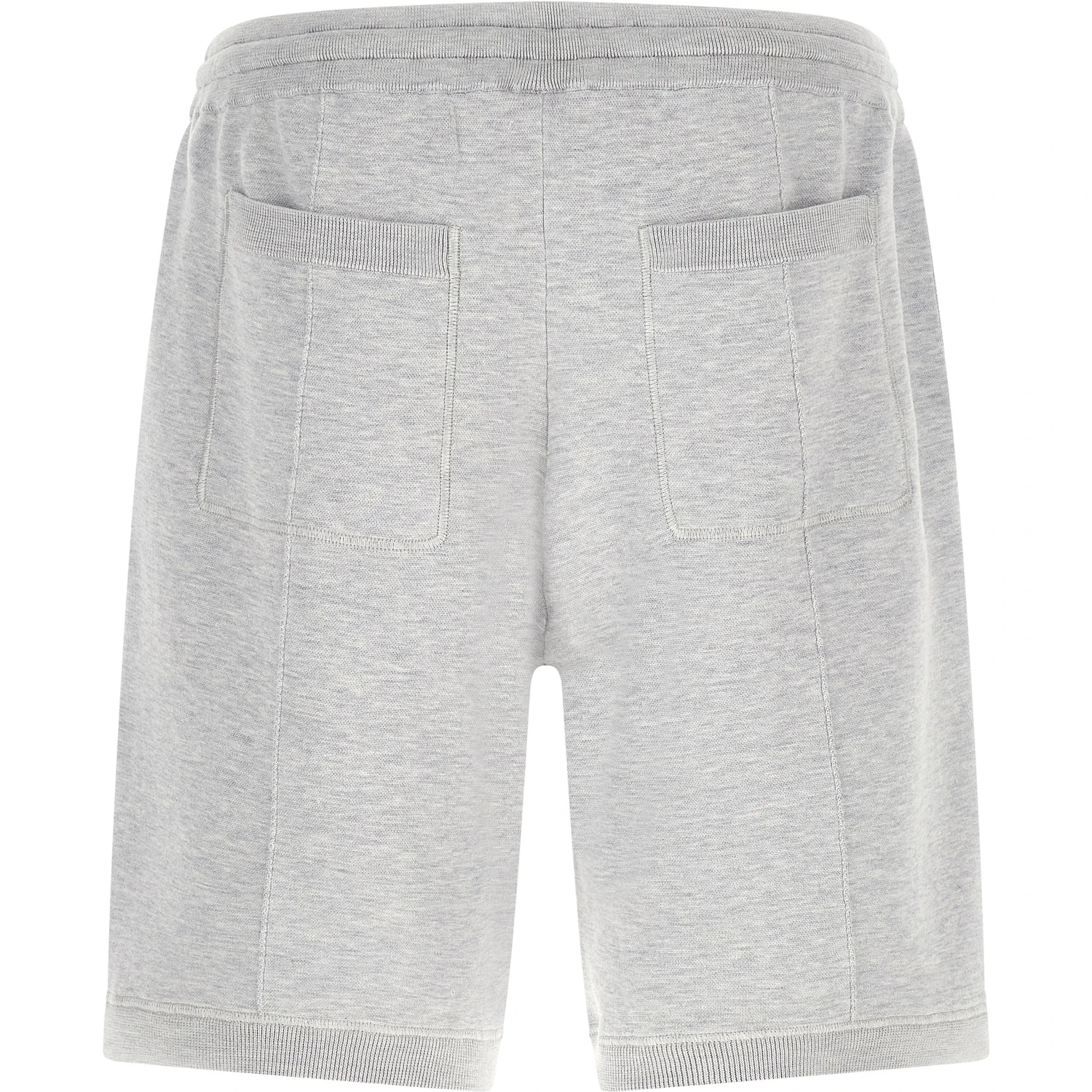 Gray Silk Bermuda Shorts